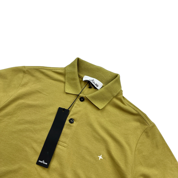 Stone Island 2021 Green Compass Polo Shirt - Small