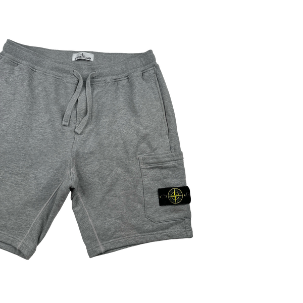 Stone Island 2022 Grey Cotton Shorts - Large