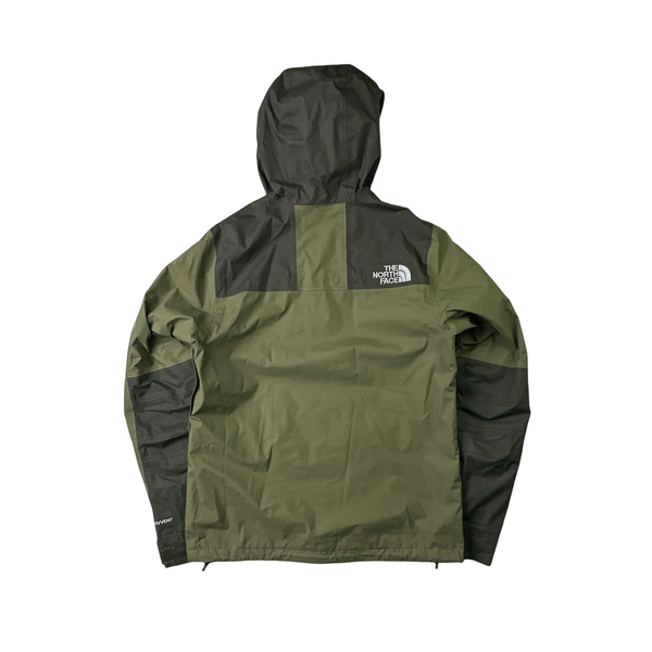 North Face Hyvent Green Colour Block Waterproof Rain Jacket - Small