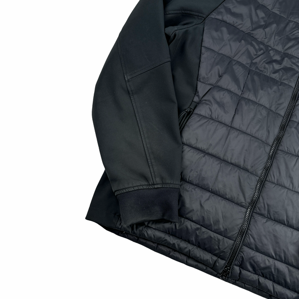 CP Company Black Hybrid Padded Soft Shell Goggle Jacket - 2XL