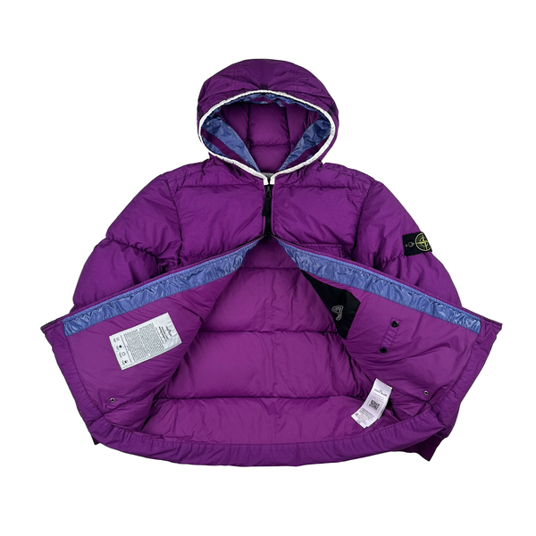 Stone Island Fuchia Purple Naslan Light Watro Down TC Puffer - XL