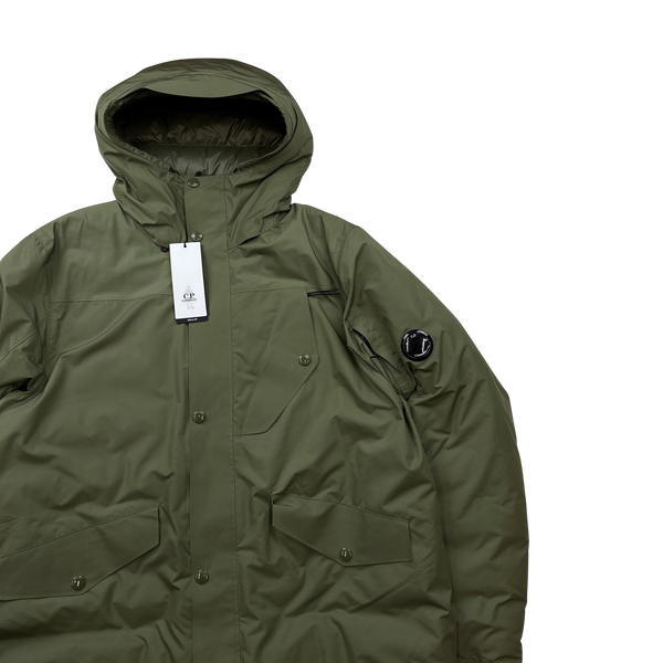 CP Company Green Micro M Down Lens Viewer Jacket - XL