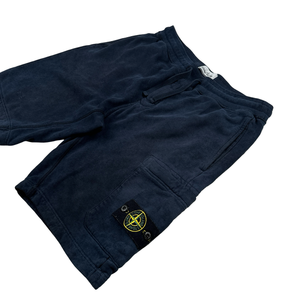 Stone Island 2021 Navy Cotton Shorts - Medium