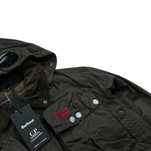 CP Company x Barbour Multi Pocket 500 Mille Waxed Jacket - XS