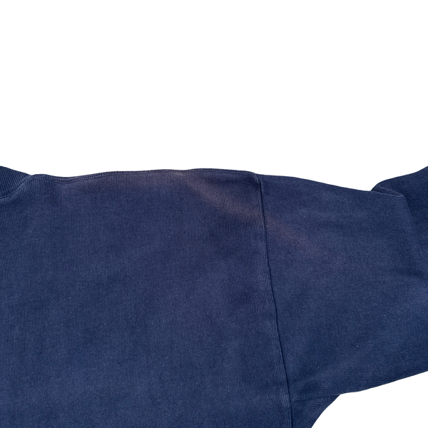 Stone Island 1987 Navy Cotton Spellout Vintage Pullover - XL