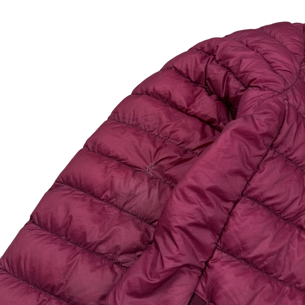 Stone Island 2018 Burgundy Micro Yarn Down Puffer Jacket - Large