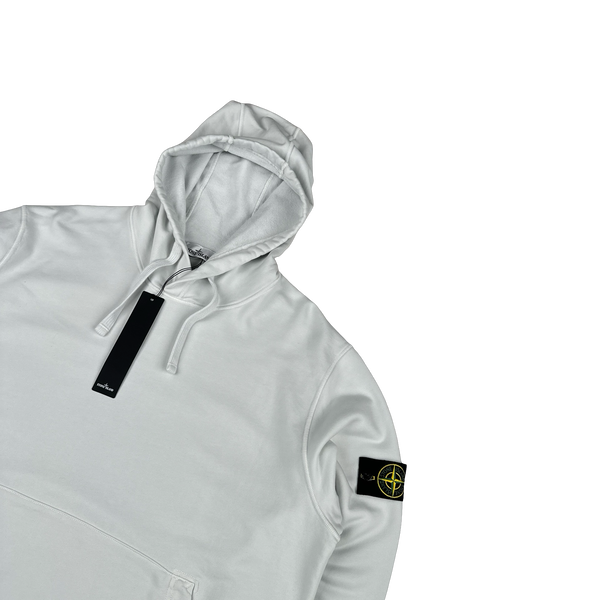 Stone Island 2022 White Pullover Hoodie - XXL