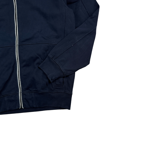 Stone Island 2013 Navy Low Collar Cotton Zipped Jumper - XL