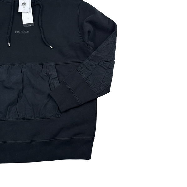 CP Company x Palace Black Spellout Goggle Hoodie - Large - XL