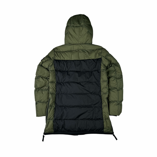 Stone Island 2011 Two Tone Opaque Nylon Tela Down Puffer Jacket - Small