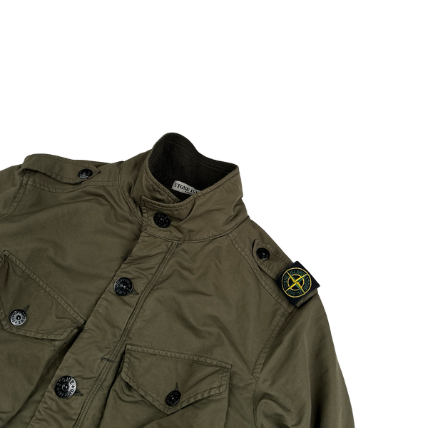 Stone Island 2010 Brown David TC Shoulder Badge Field Jacket - Large