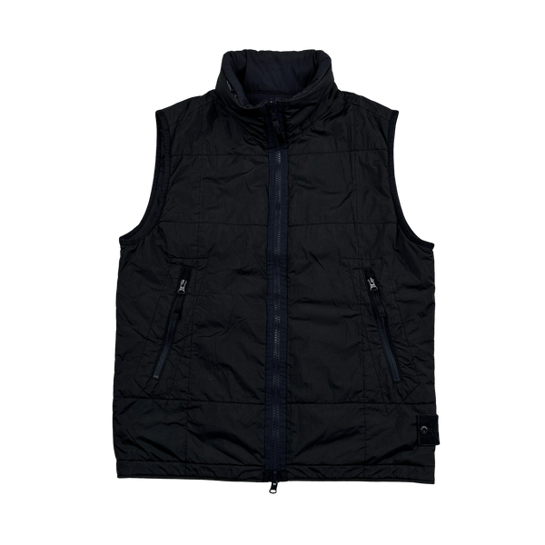 Stone Island 2019 Navy Reversible Stretch Wool Nylon Primaloft Ghost Piece Gilet - Medium
