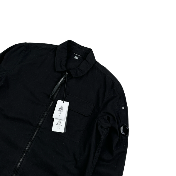 CP Company Black Cotton Overshirt - Medium