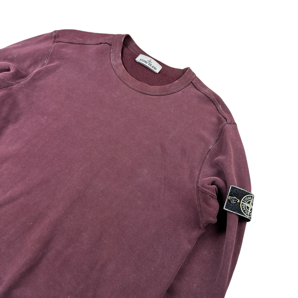 Stone Island 2018 Purple Frost Crewneck Sweatshirt - Large