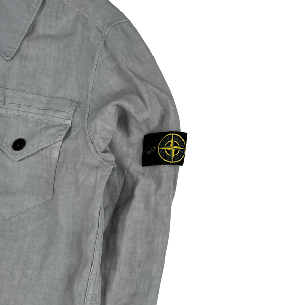 Stone Island 2008 Lino Flax Linen Lightweight Jacket - Large