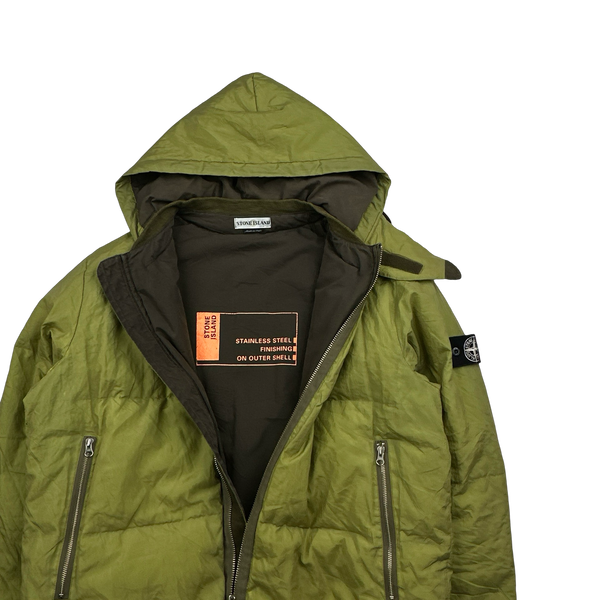 Stone Island AW2000 Hooded Green Pure Metal Shell - XL