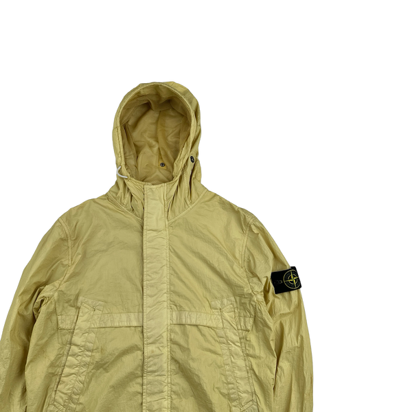 Stone Island 2013 Yellow Membrana TC Hooded Jacket - Medium