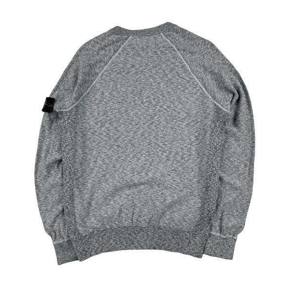 Stone Island 2017 Grey Marl Cotton Lightweight Knit - XL