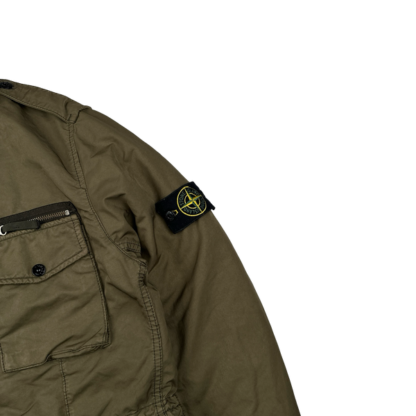 Stone Island 2010 David-TC Khaki Dutch Rope Down Liner Field Jacket - Large