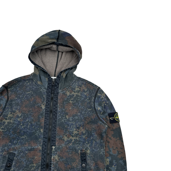 Stone Island 2013 Digital Camo Zipped Hoodie - Medium