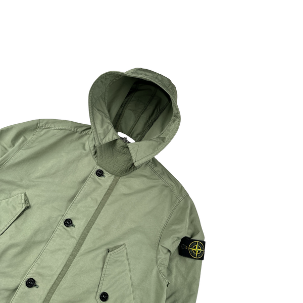 Stone Island 2019 Sage Green David TC Parka Jacket - Medium