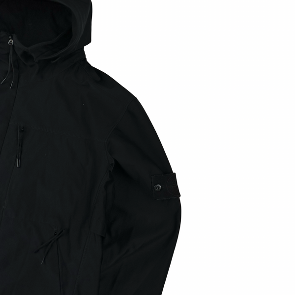 Stone Island Black Nylon Cotton 3L Ghost Piece Jacket - Medium