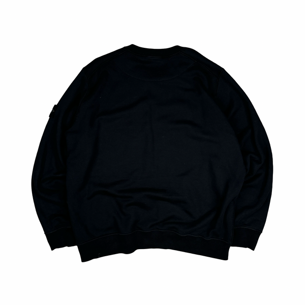 Stone Island 2022 Black Cotton Crewneck Sweatshirt - XXL
