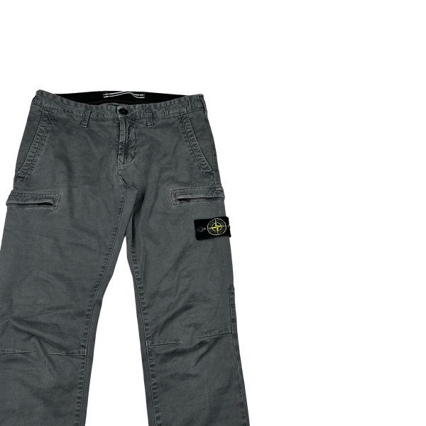 Stone Island 2019 Grey Cotton SK Cargo Trousers - 30"