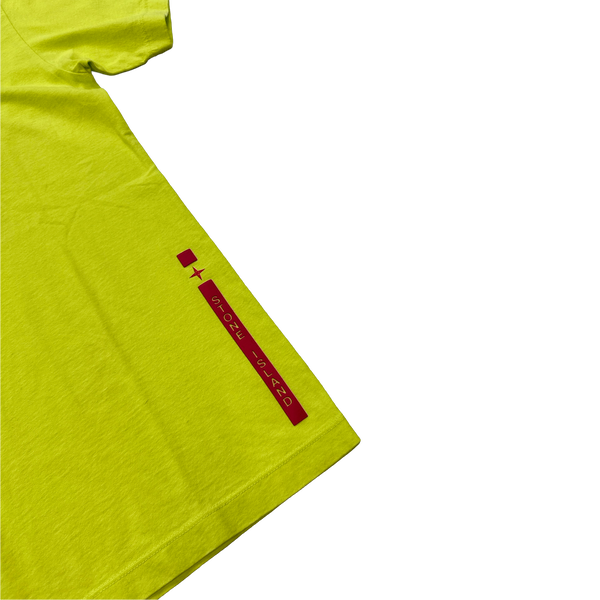 Stone Island 2022 Yellow Cotton T Shirt - Small