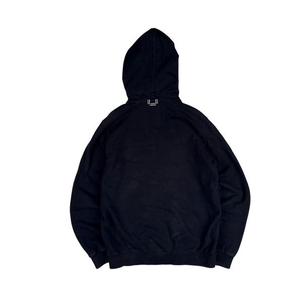 Stone Island 2014 Navy Zipped Patch Hoodie - XL
