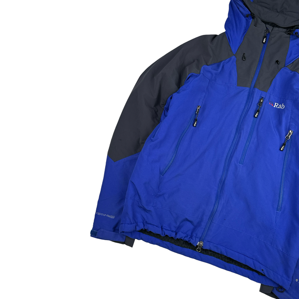 RAB Blue Pertex Vapour-Rise Waterproof Rain Jacket - Medium