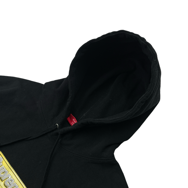 Supreme Black Heavyweight Cotton Bling Box Logo Hoodie - XL