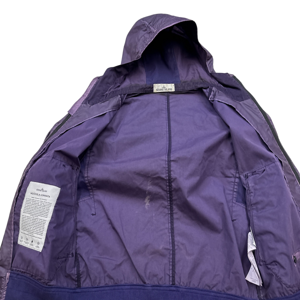 Stone Island 2015 Purple Mussola Gommata Jacket - Small