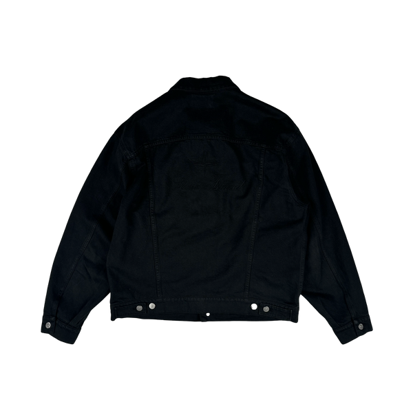 Stone Island x Supreme 2023 Black Bull Denim TC Jacket - Medium