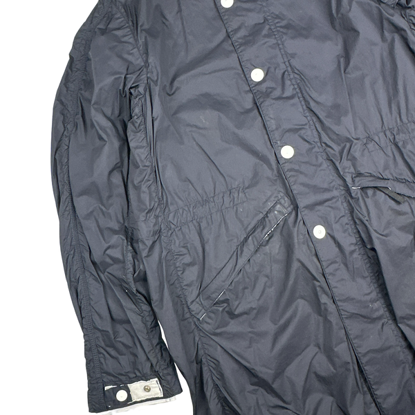 Stone Island 2010 Navy Blue Membrana TC Long Jacket - Medium