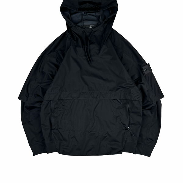 Stone Island Shadow Project 2020 Black Nylon Hooded Smock - Large