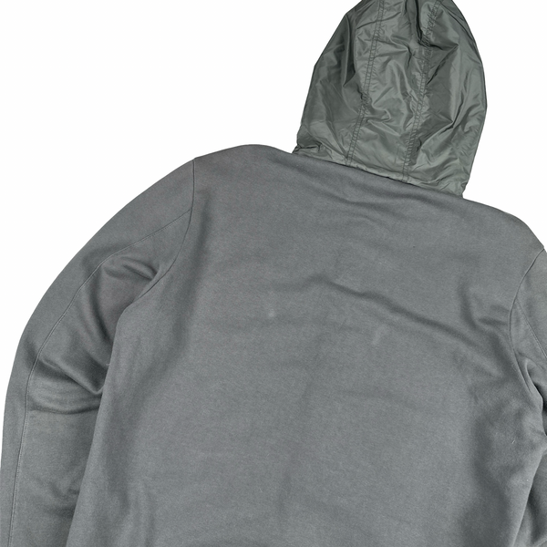 Prada Charcoal Grey Nylon Cotton Crewneck Tracksuit - Large