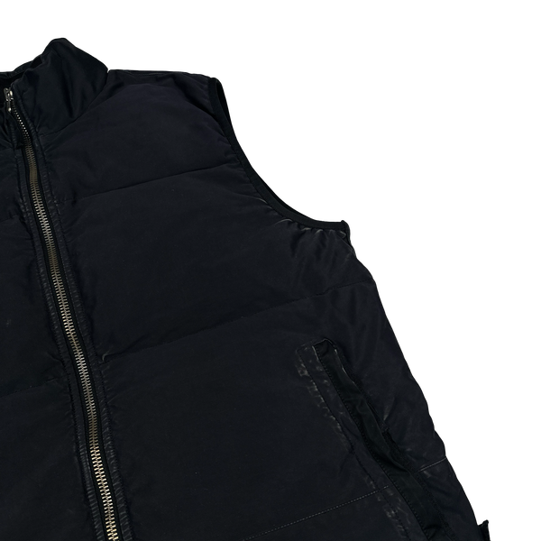 Stone Island 2016 Black David Jersey-TC Down Gilet - XL