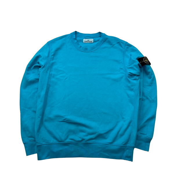 Stone Island 2020 Blue Crewneck Sweatshirt - XL