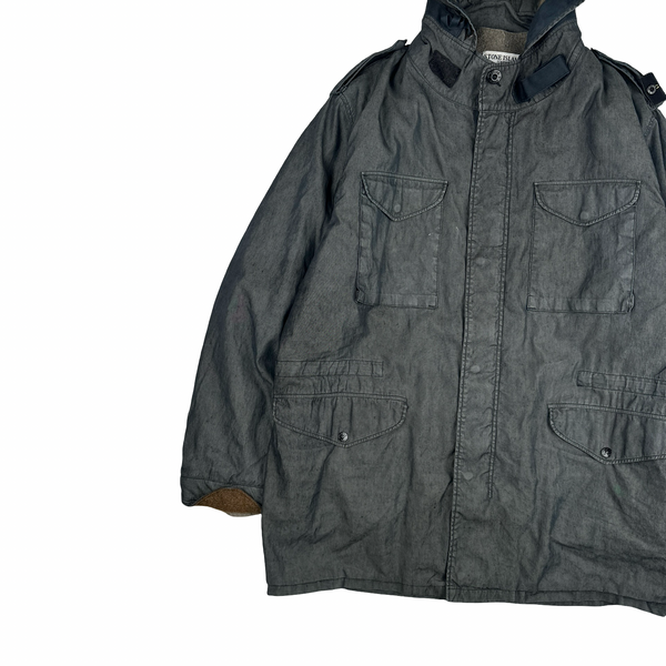 Stone Island 2005 Shoulder Badge Lino Flax Dutch Rope Jacket - XXL