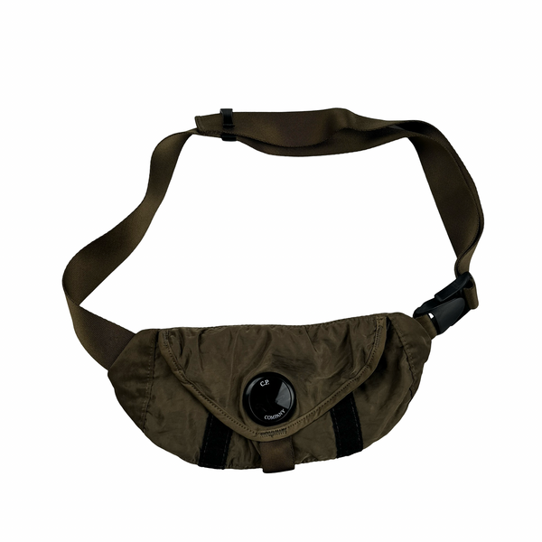 CP Company Khaki Nylon Lens Viewer Cross Body Bag