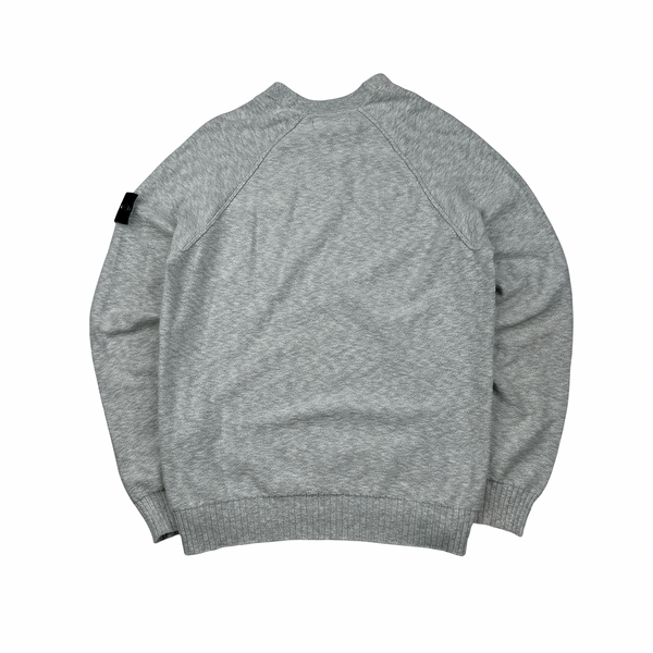 Stone Island 2019 Grey Lightweight Cotton Knit Crewneck- Medium