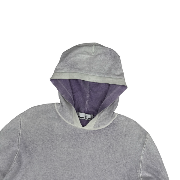 Stone Island Hand Sprayed Knitted Hoodie - Large