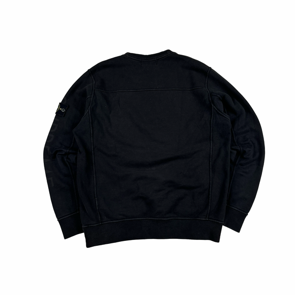 Stone Island Supreme 2014 Black Cotton Spellout Tracksuit Set - Large