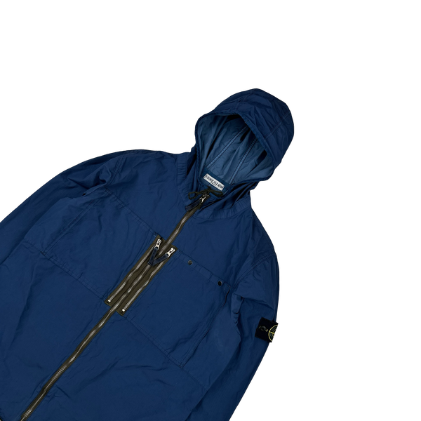 Stone Island 2010 Navy Resin Treated Nylon Jacket - XL