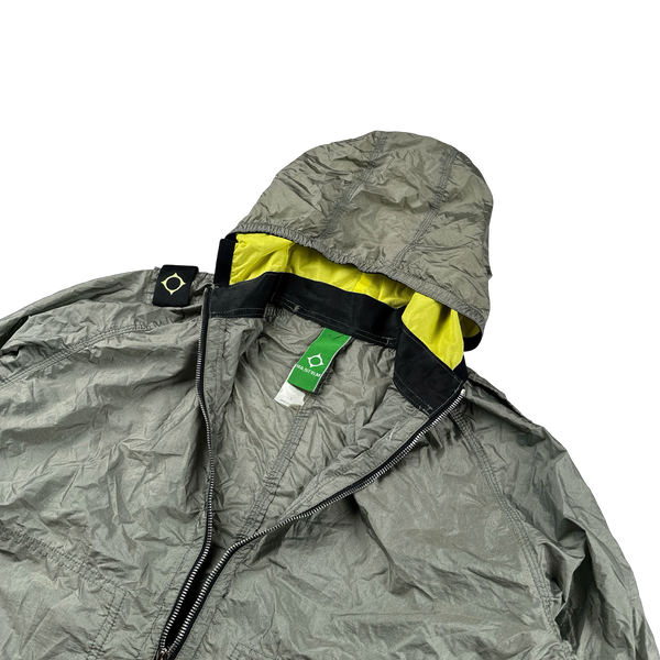 Ma Strum Grey Lightweight Shoulder Badge Jacket - Large