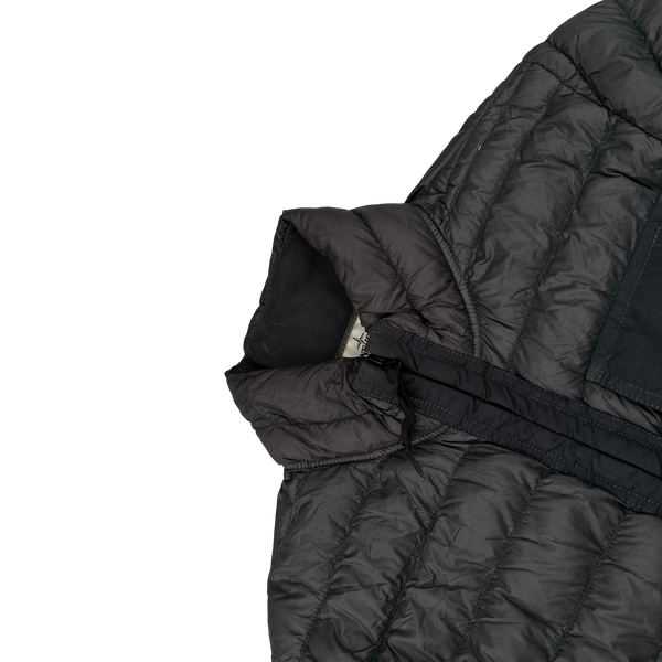 Stone Island 2018 Charcoal Micro Yarn Down Puffer Overshirt - Medium