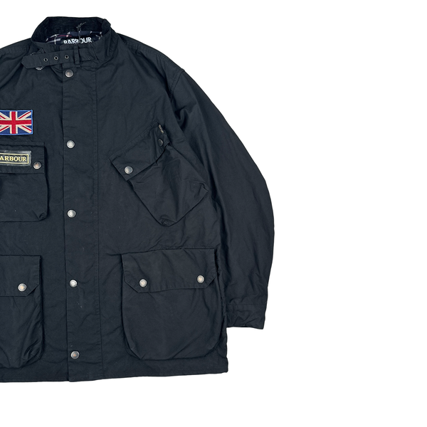 Barbour 60th Anniversary Black Cotton Multi Pocket Field Jacket - XL