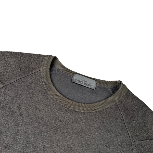 Stone Island 2020 Grey Ghost Crewneck Wool Jumper - XL