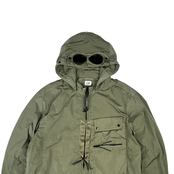 CP Company Khaki Green Chrome R Goggle Jacket - XL